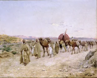 Eine Karawane in der Nähe von Biskra, 1892